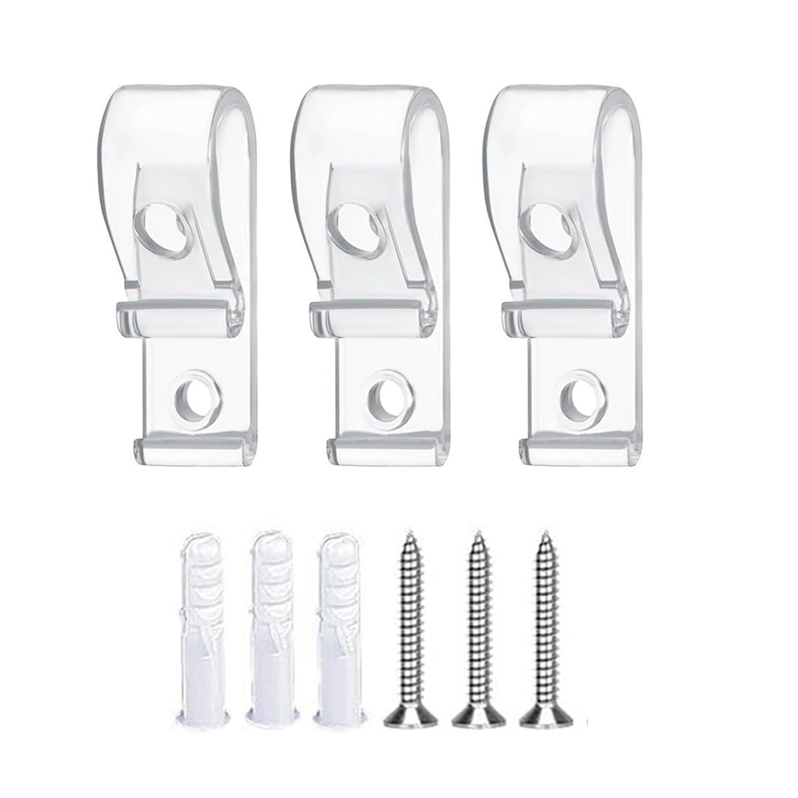 Psdndeww B 3 / 8Pcs Invisible Linds Anchors Heavy Duty Construction Lind Fixing Hook Prevents Falling For Home Denial Cord Lind Fixings Fasteners