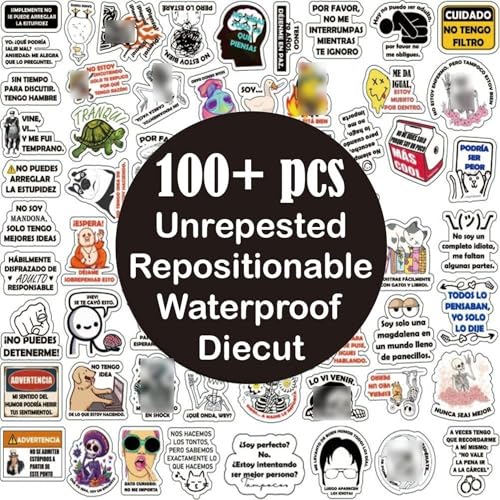 Image of Funny Spanish Sticker | Sarcastic Meme Waterproof Decals for Adults, Helmets, Hardhat, Laptops, Water Bottles, Scrapbooking