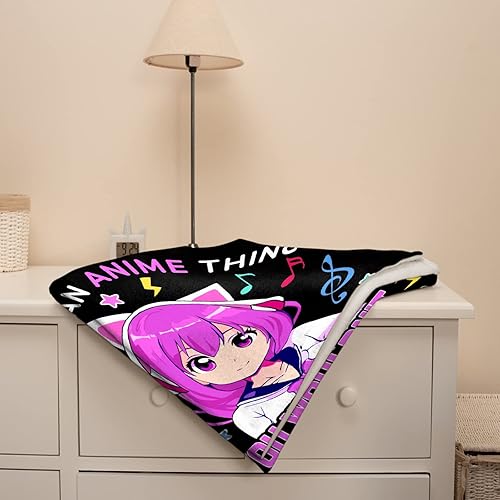 Miniatura 6 de Manta de anime de regalos para niñas y niños, 60 x 80 pulgadas, manta de franela suave, regalos de anime para adolescentes y niños, cómoda