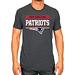 Team Fan Apparel NFL Adult Team Block Tagless T-Shirt - Cotton Blend - Charcoal - Perfect for Game Day - Comfort and Style (New England Patriots - Charcoal, X-Large)