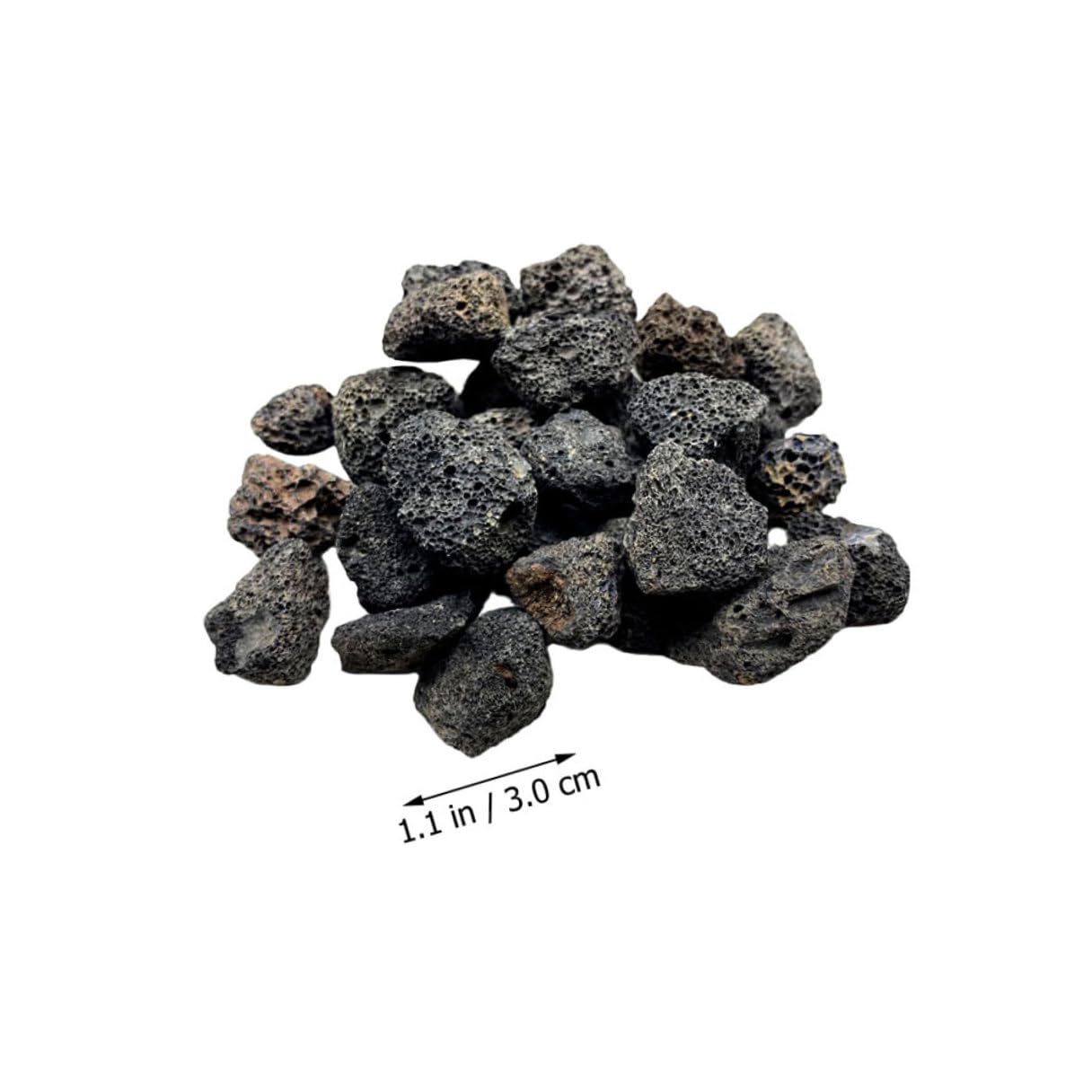Vulkanische Dekosteine Aquarium 2 3cm Naturstein für Süßwasser Aquarien Pflanzgefäße 1000g