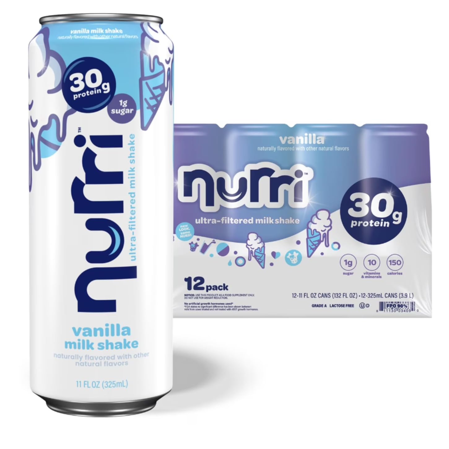 Nurri Ultra-Filtered Protein Shakes Vainilla 12 Pack
