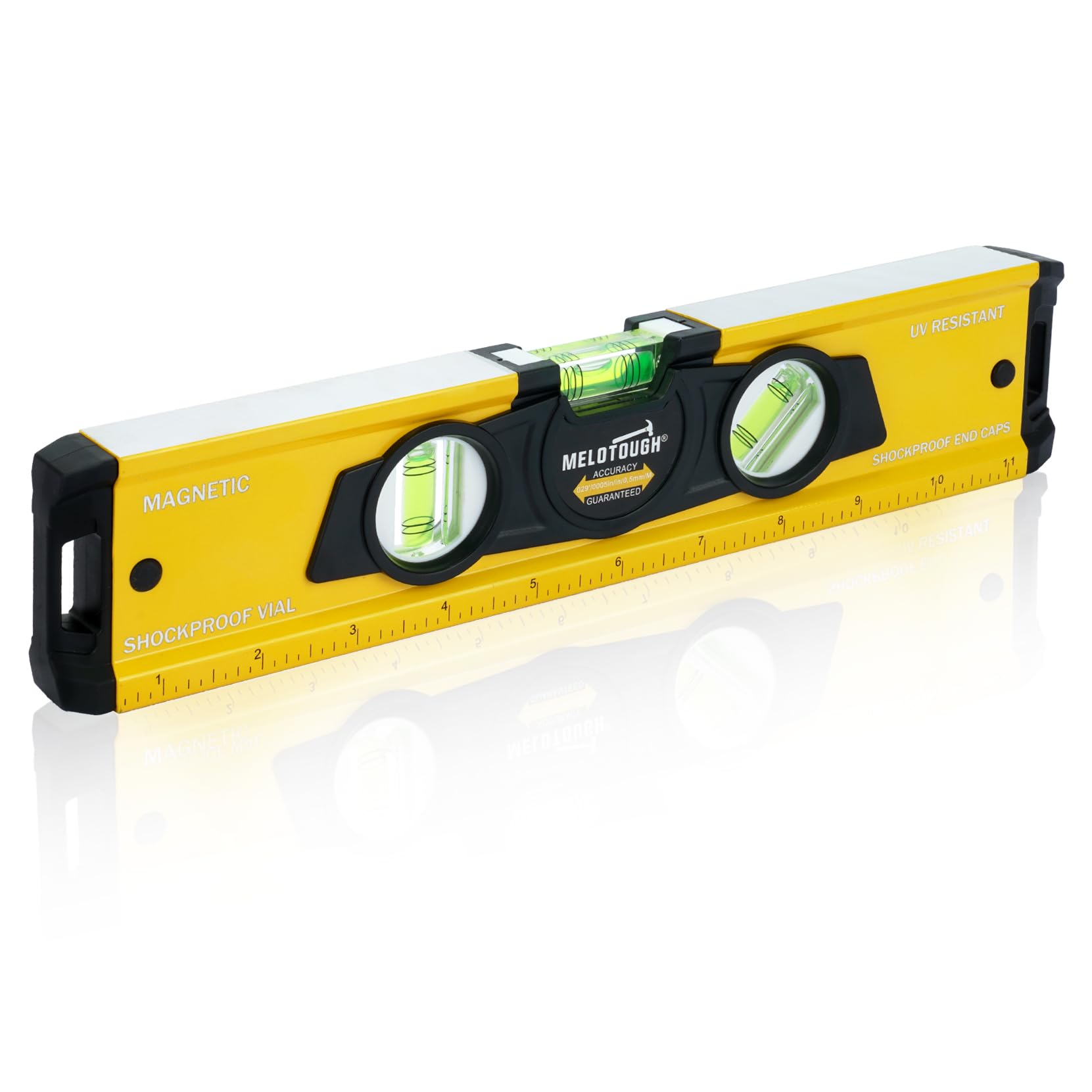 MELOTOUGH Magnetic Level - 12 Inch Torpedo Level -10