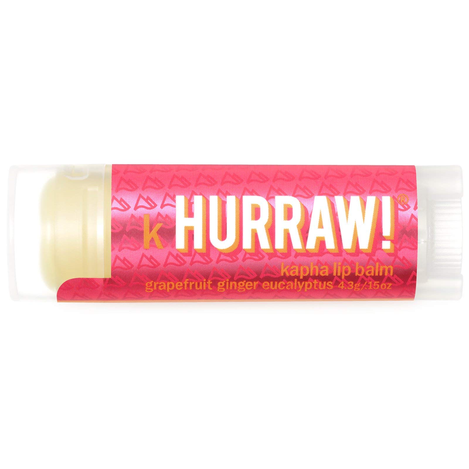 HURRAW!Balm, Kapha Lip Balm, Grapefruit Ginger Eucalyptus.15 oz (4.3 g)