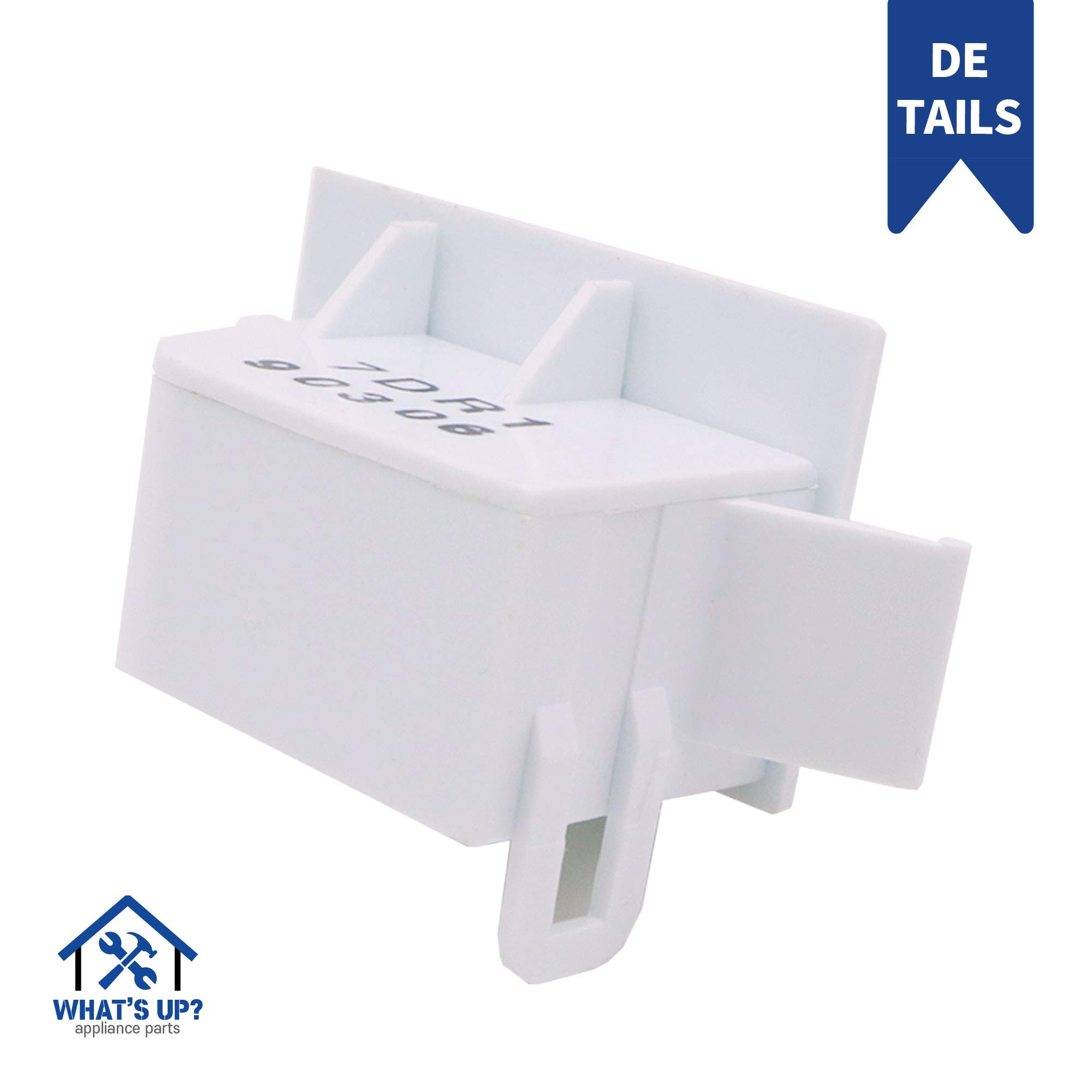 [ What'Sup ] Da34-00041a Refrigerator Switch, Push Button, Hinge Lever, Automatic, White on Fridge.com - View 4
