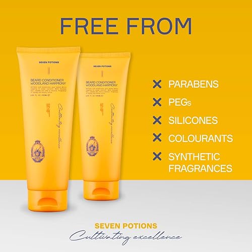 Miniatura 3 de SEVEN POTIONS Acondicionador de barba para hombres, evita la picazón y la caspa de la barba, natural, vegano, libre de crueldad (Woodland Harmony,