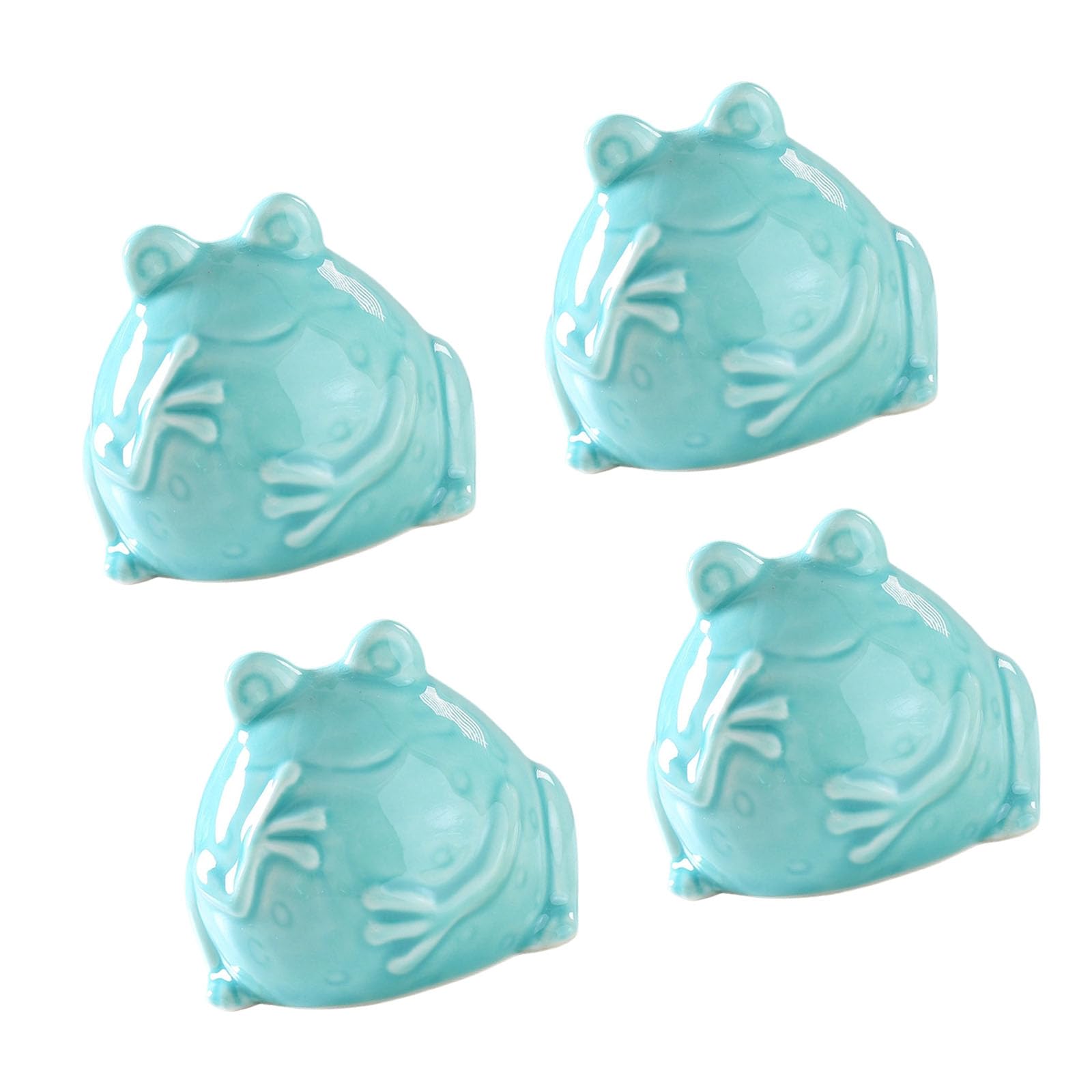 Fazvncv D Whimsical Marine Esign Toilet Bolt Cover Set 4Pcs Ceramic Bathroom Ecoration Items Novelty Bathroom Hardware