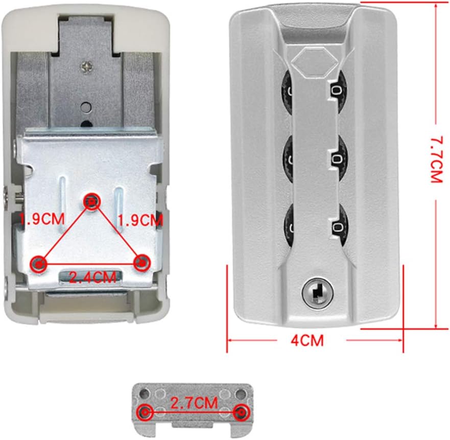 Suitcase Lock,Combination Lock, Set of A Pair S046# Type Password Lock Replacement suitcases/Luggage Lock for Suitcase Pull Rod Box Trunk Box DIY