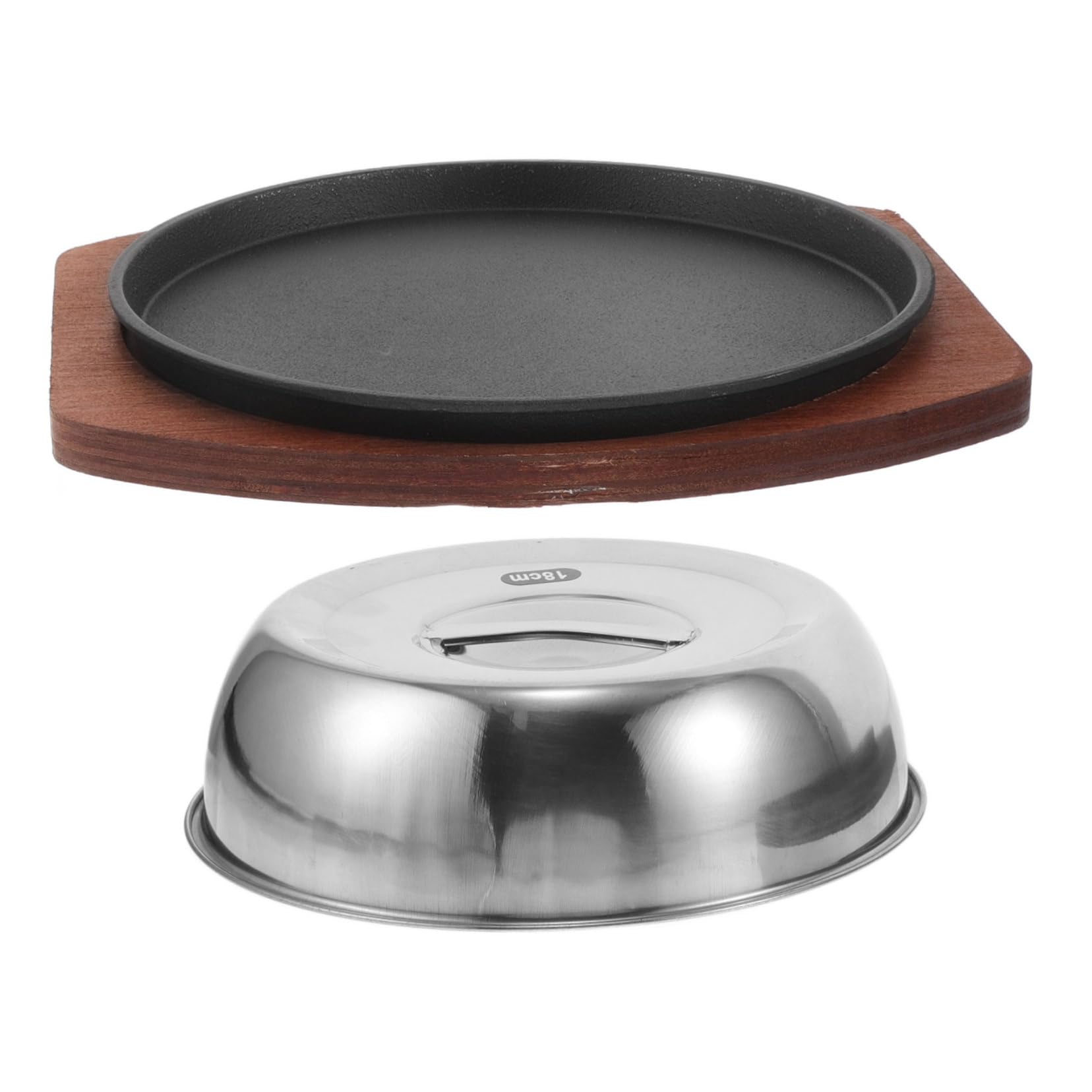 Poêle à griller en fonte COLLBATH pour cuisine conviviale et camping