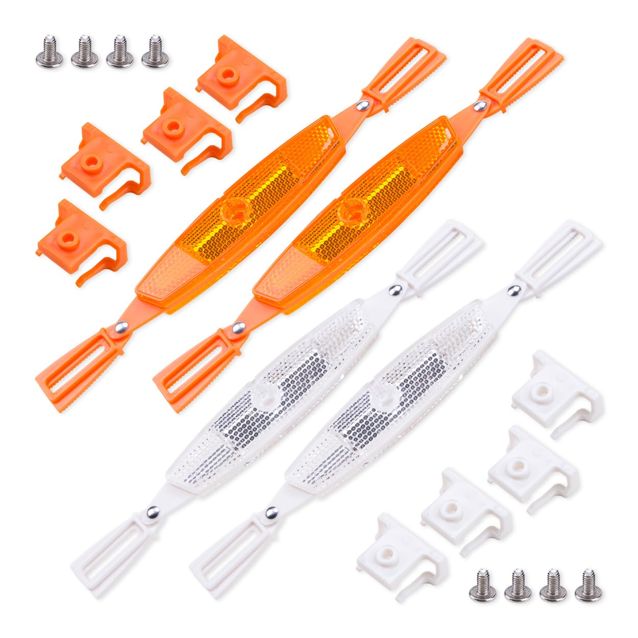 2Pairs Universal Bike Wheel Reflectors High Visibility Bicycle Spoke Reflector Accessories for All Bikes Enhance Night Riding Safety