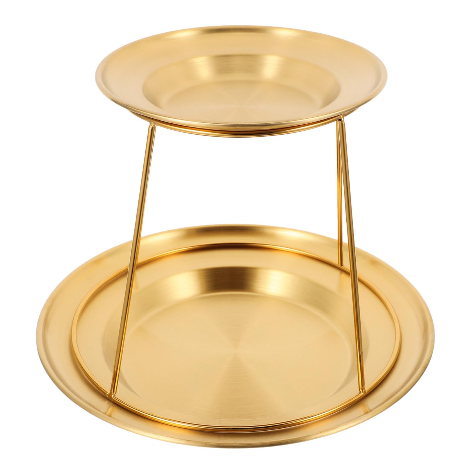 CIYODO Double Layer Stainless Steel Seafood Display Rack Buffet Tray for Sashimi Oysters Fruit Desserts Stylish Space Saving Design for Home Kitchen Parties