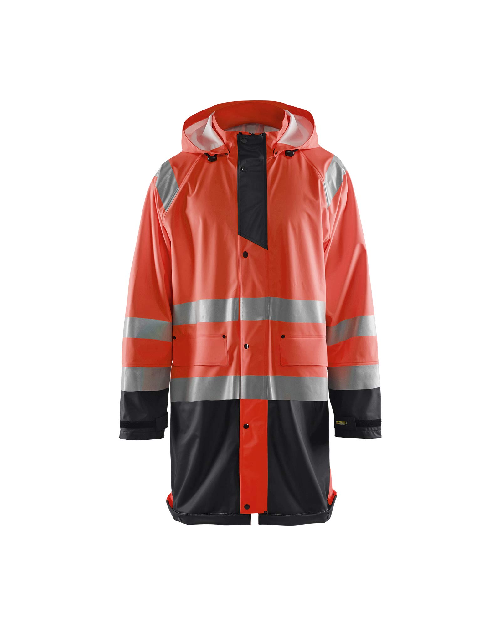 Blåkläder High Vis Rot/Schwarz Blakläder 432420005599L High-Vis Rain Jacket "Level 1", Red/Black, Large