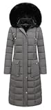Women's Waterproof Long Winter Coat Thickened Down Alternative Jacket Warm Puffer Jacket Parka