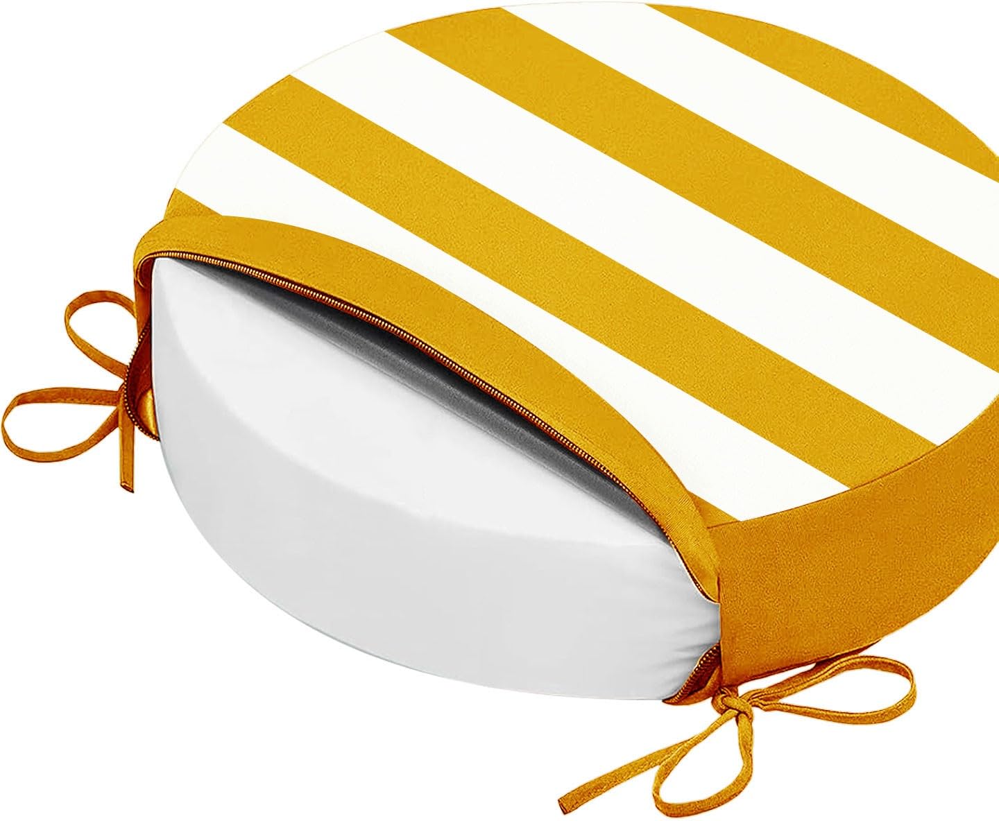 Cojines redondos para sillas de exterior resistentes a la decoloración solar pack de 2