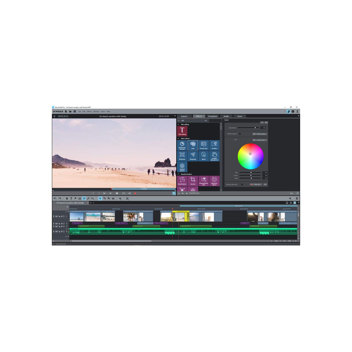 MAGIX Vidéo deluxe 2019 – Création facile de vidéos | Standard | PC | Code d'activation PC - envoi par email