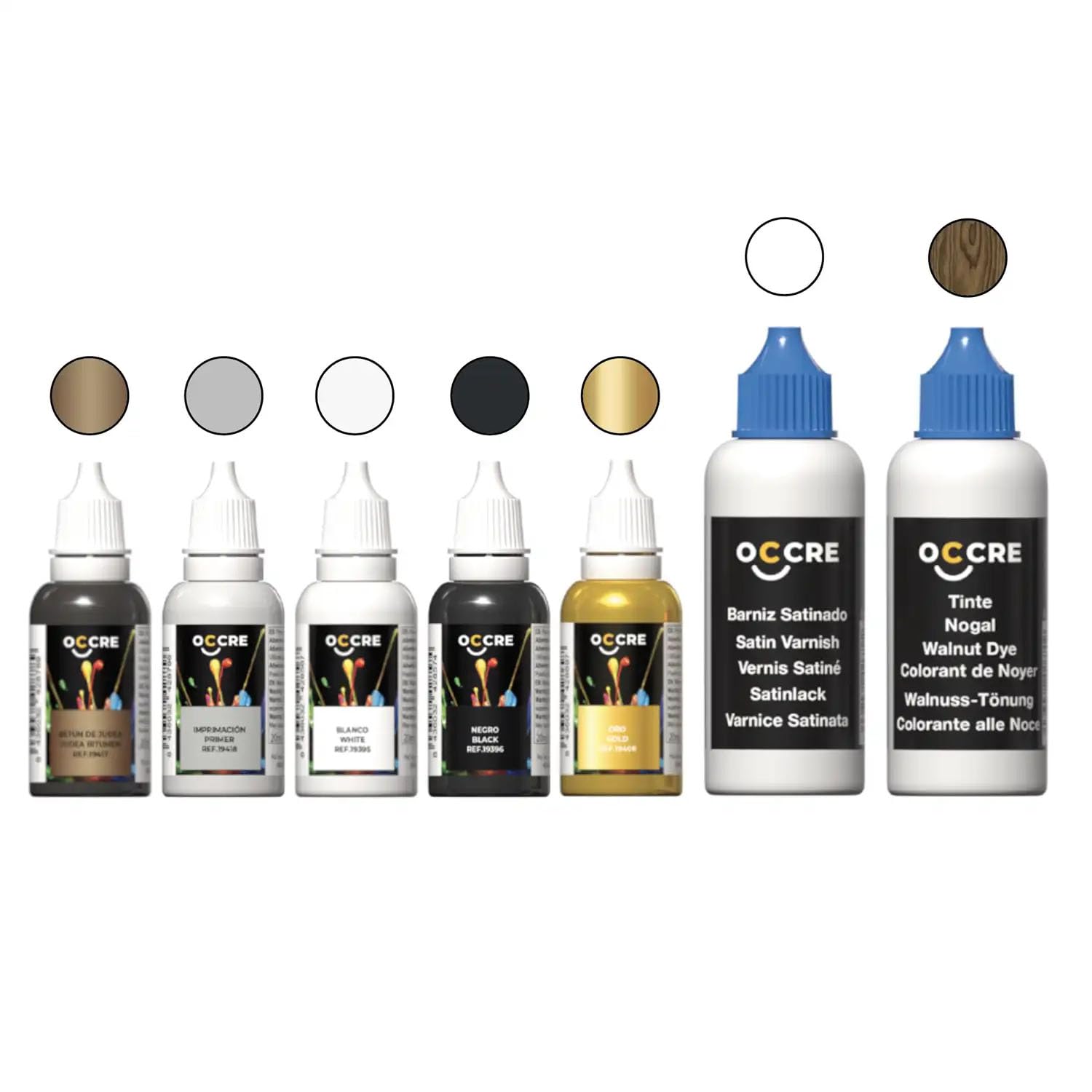 Occre Ref. 90564 - Pack of acrylic paints for pirate galleon Black Swan (Ref.12012)