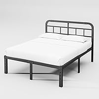 Vista 7 de ZIYOO Cama Queen Fame con cabecero, base de cama de plataforma resistente de 14 pulgadas, no necesita somier, sin ruido, espacio de almacenamiento