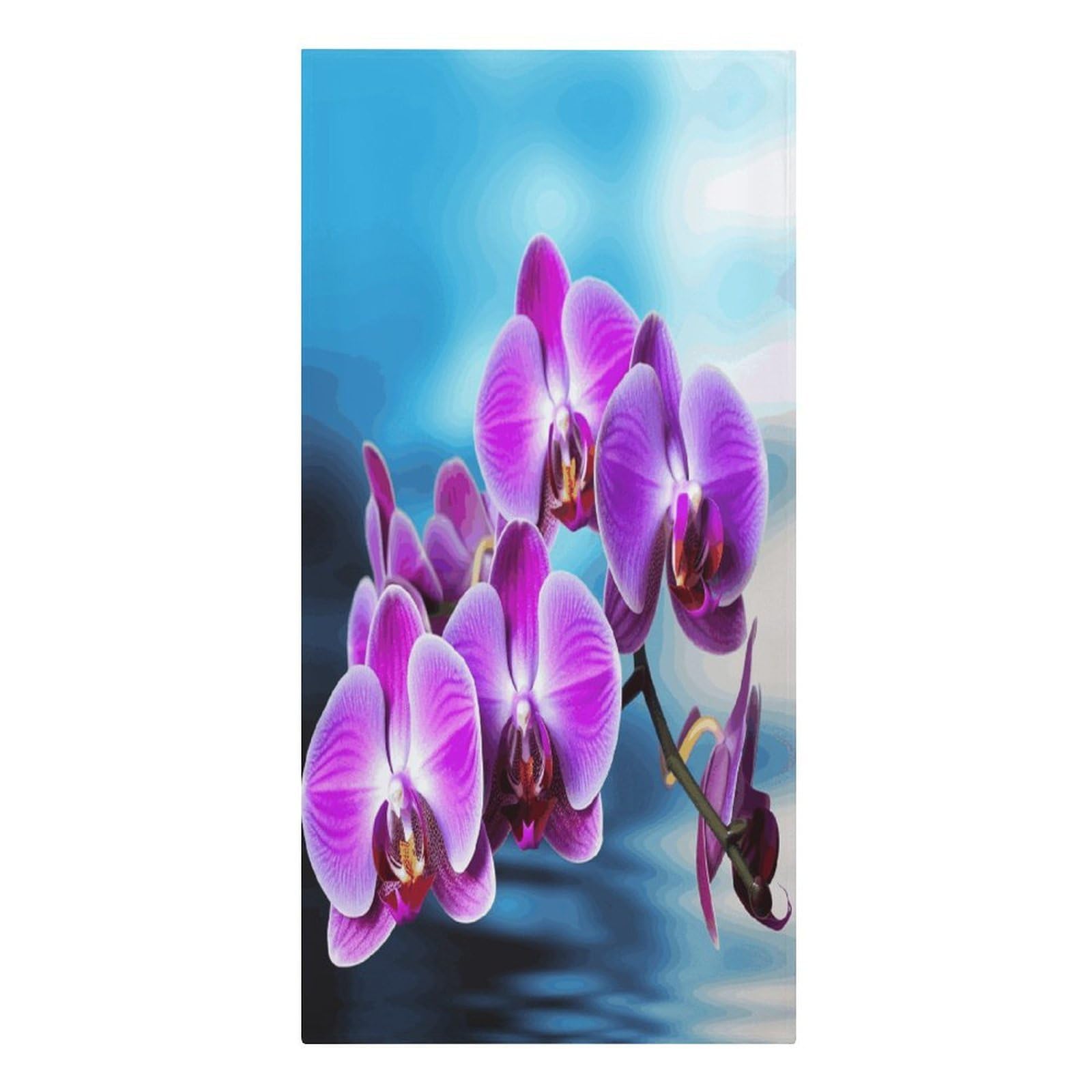 FodPand Beautiful Orchid Beach Towels Super Absorbent Bath Towel Oversized Microfiber Towel Soft Beach Blanket Fashon Quick Dry Travel Towels for Beach Bathroom Pool Adult 30" X 61"