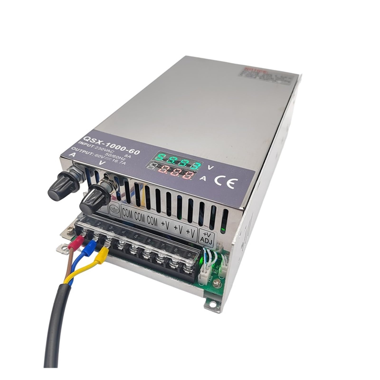 BRODEFUP Adjustable 1000W Switching Power Supply Digital Display Power Supply For Led Dc 12V 24V 36V 48V 60V 72V 80V 90V 100V 110V(0-60V 0-17A)