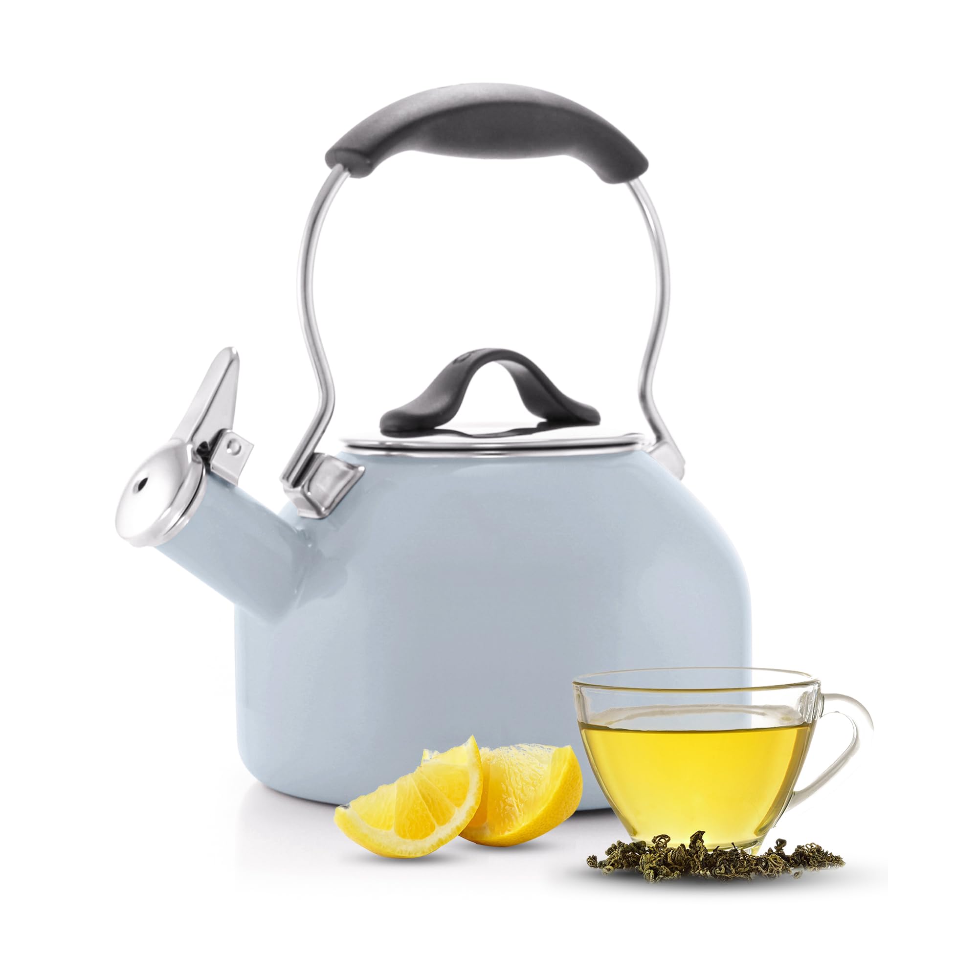 Chantal 1.8 QT Kettle, Oolong Series, Premium Enamel On Carbon Steel, Whistling