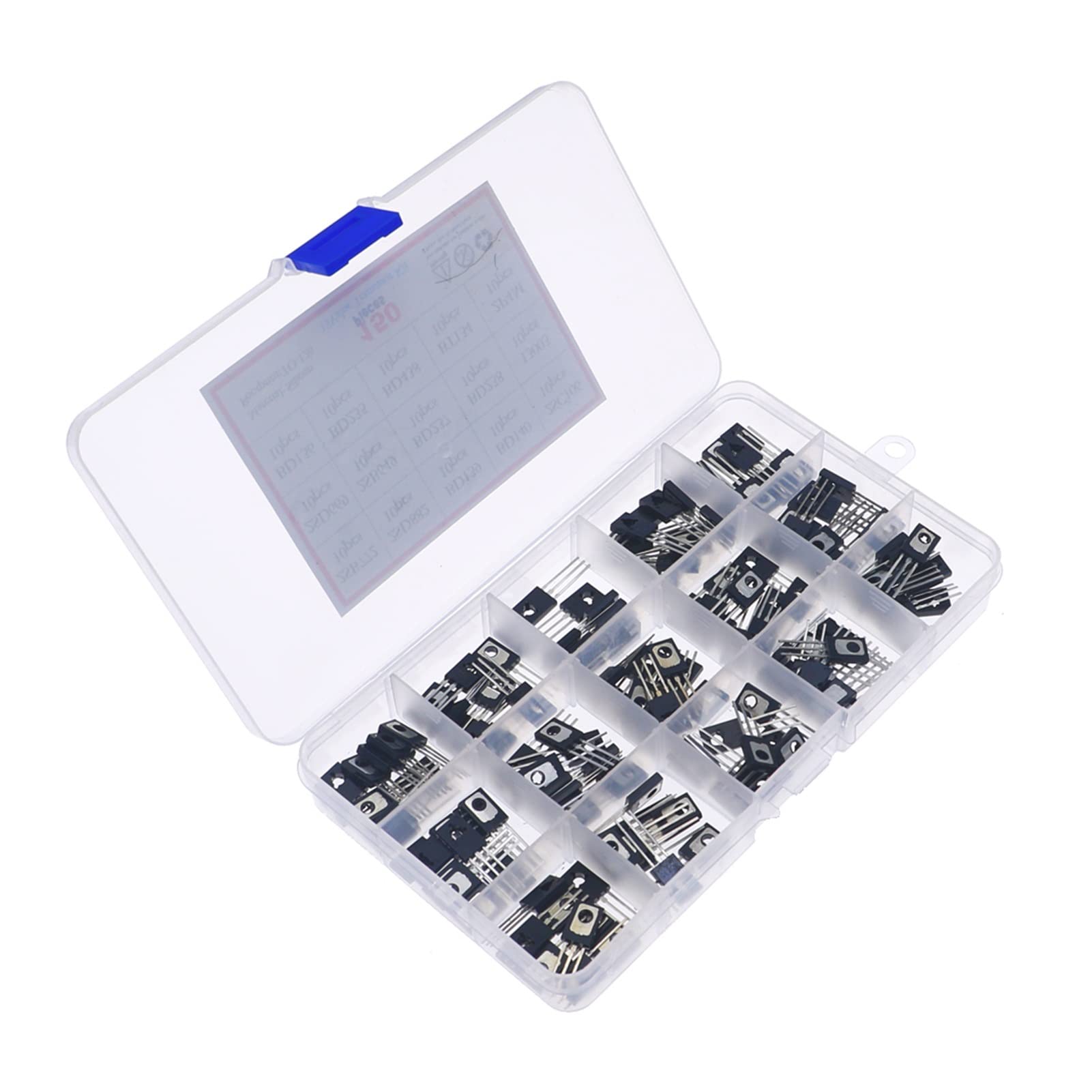 lindawang lin 150 stücke Bis-126. Transistor-Sortimentset Set B772 D882 BD139 BD140 C106 D669 B649 D237 D238 13003 BD136 BD235 BD438 BT134 2P4M Going