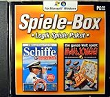  Logik Spiele Paket - Set mit 2 Spielen zum Preis von einem ! Computer Schiffe versenken & Die ganze Welt spielt MahJongg