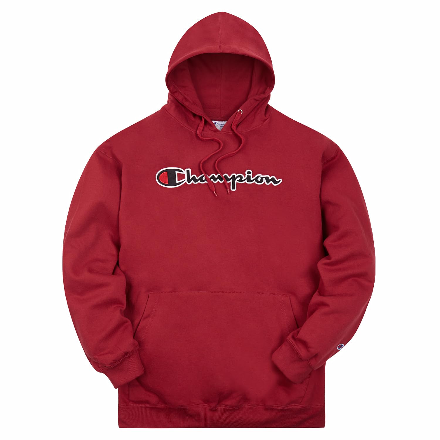 Mens Hoodies Big and Tall - Embroidered Pullover Fleece Sweatshirt