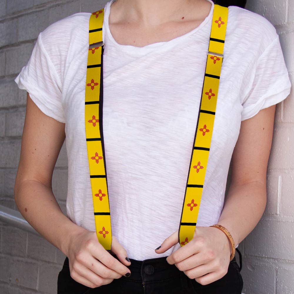 Buckle-Down Men's Suspender-New Mexico, Multicolor, One Size