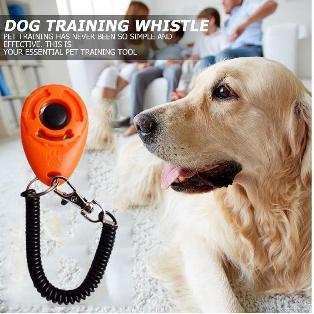 PULABO Clicker d'entraînement avec dragonne pour Chien Chat Cheval utile