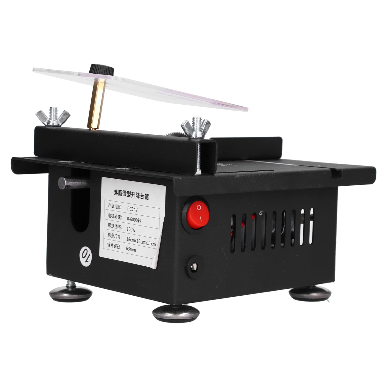 Piła stołowa, 100 W, mini suwmiarka, regulowane cięcie, pilarka do drewna ze stopu UM, do obróbki drewna, 110 V, 240 V, do obróbki drewna (wtyczka EU)