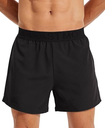 Mens 5 Inch Gym Workout Shorts Quick Dry Athletic Running Training Shorts with Pockets