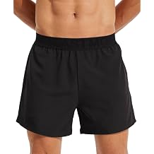 Mens 5 Inch Gym Workout Shorts Quick Dry Athletic Running Training Shorts with Pockets