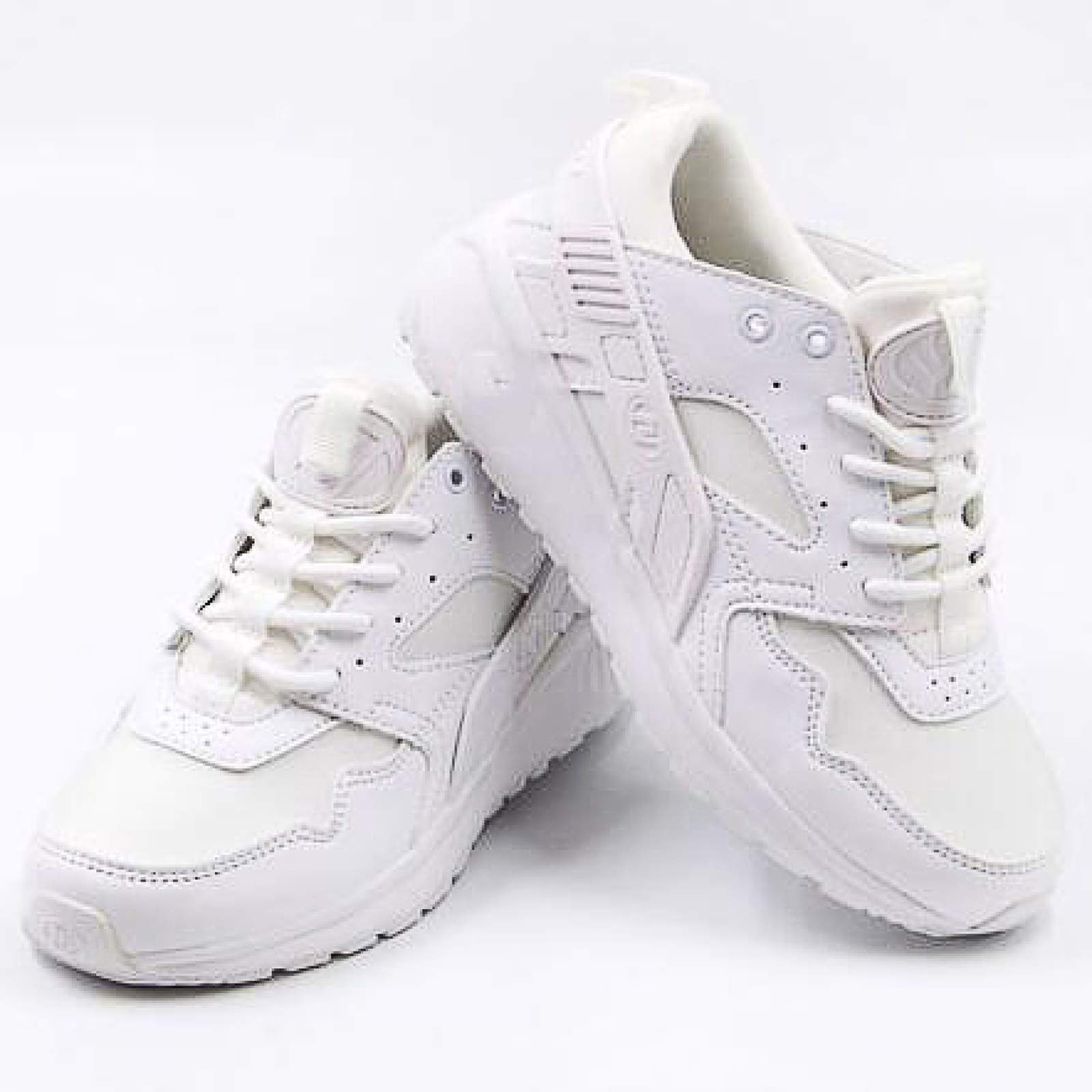 qmj Zapatos con Ruedas para Niñas Niños Calzado Deportivo Al Aire Libre Zapatillas para Skateboard Zapatilla con Rueda,White-40.5