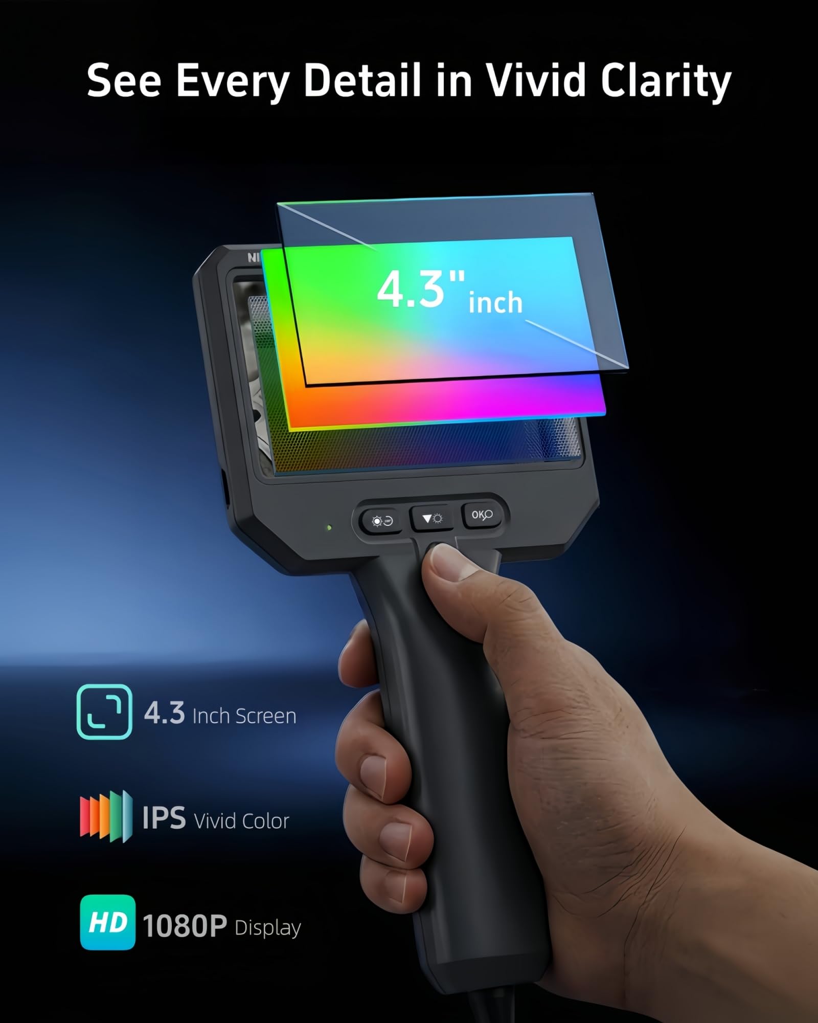 3.9mm Endoscope Camera with Light, 1920P HD Borescope Inspection Cam — Amazon image 4