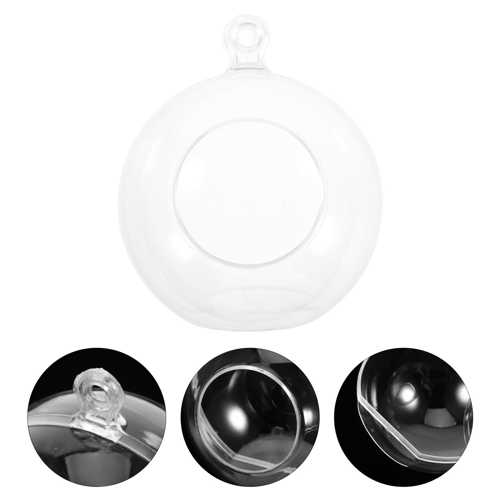 Toyvian 48 Piezas Colgante de Bola de Navidad de Acrílico Transparente de