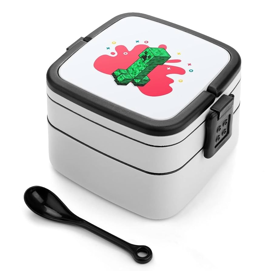 Amazon | まいくら クリーパー 弁当箱 ランチボックス 二段