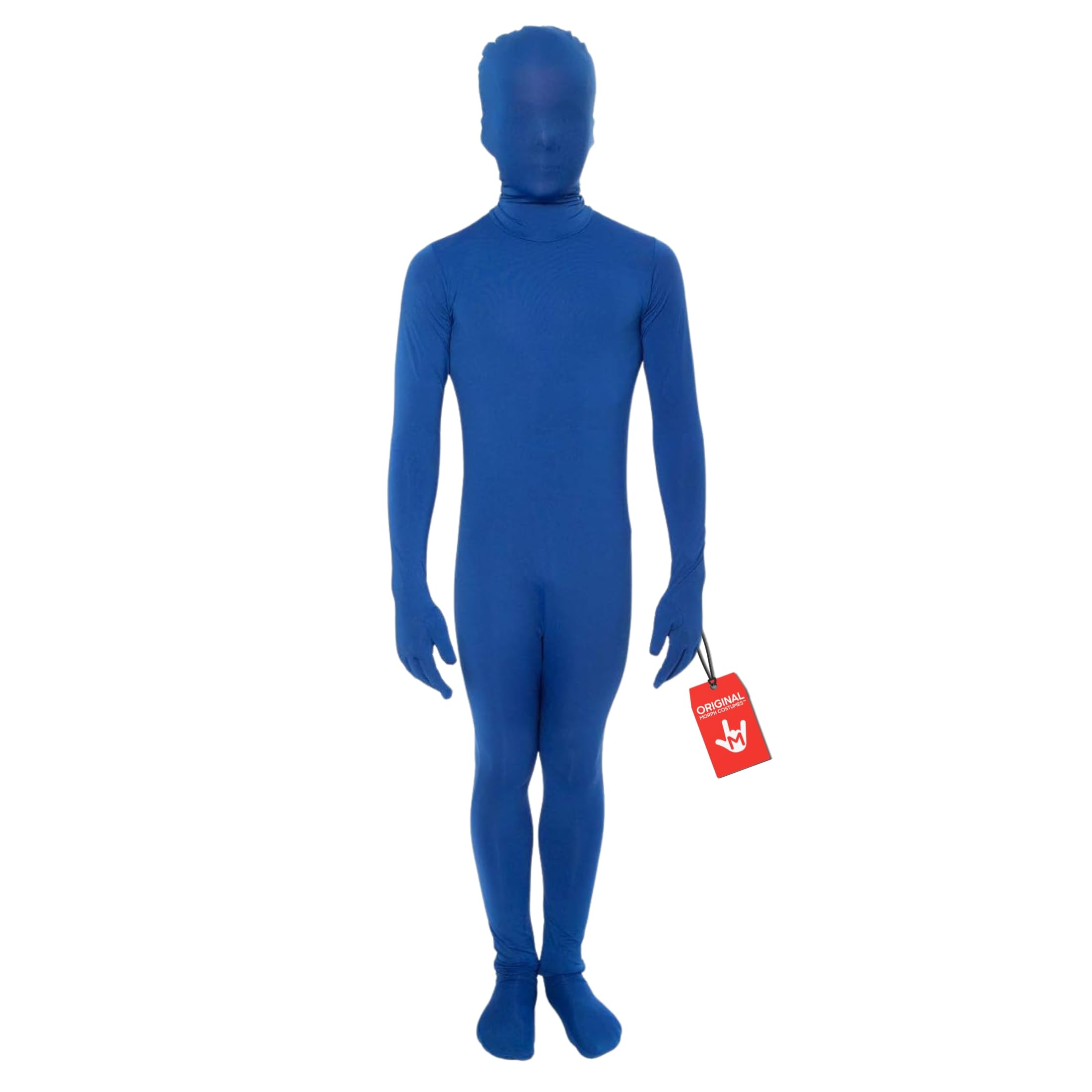 Morphsuits Blue Morph Suit Kids, Blue Body Suit Kids, Blue Bodysuit Kids, Blue Skin Suit Costume Kids, Zentai Bodysuit Kids M