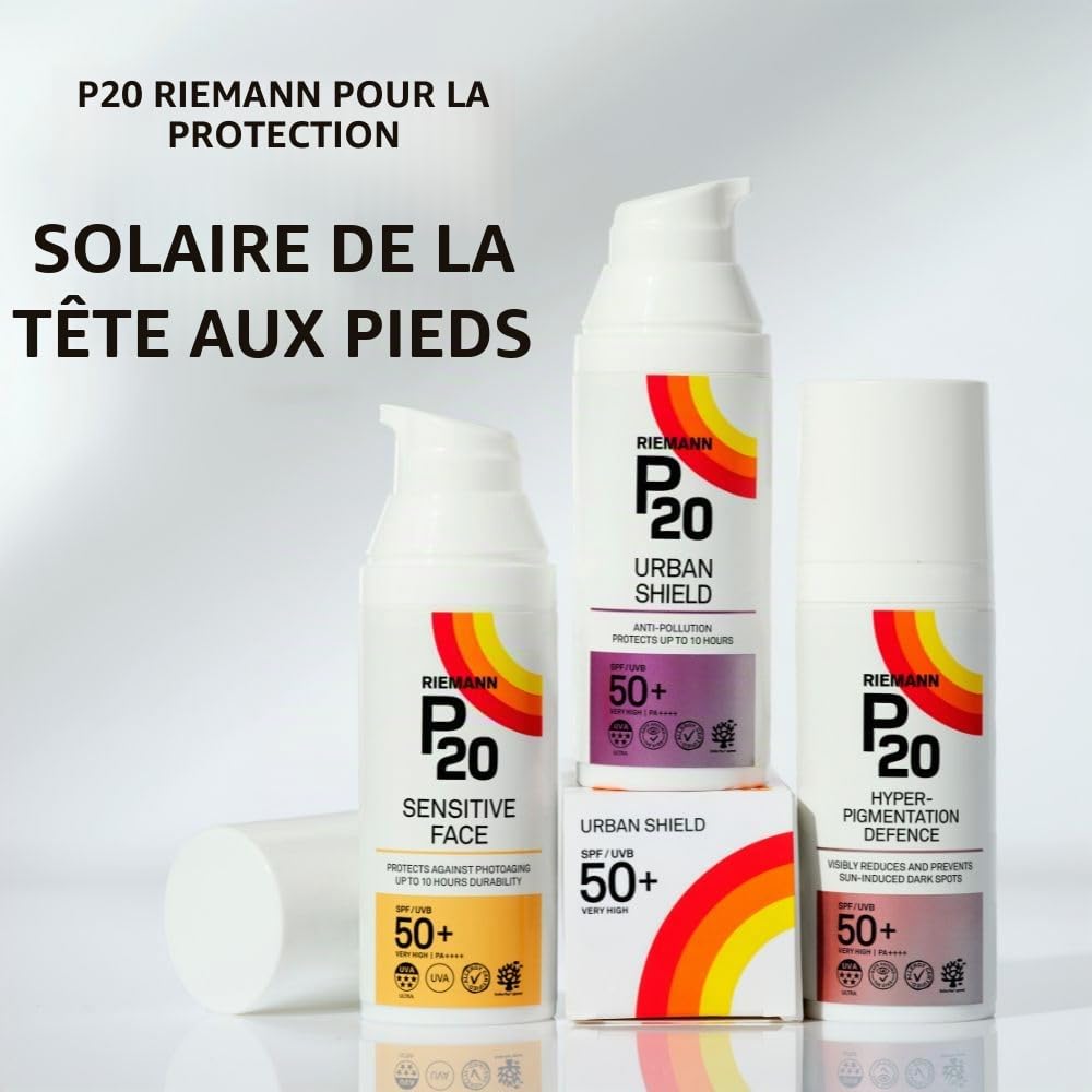 RIEMANN P20 Original SPF30 Spray 200 ml Protection solaire avancée haute performance, triple protection + résistance à la sueur, durable, protège jusqu'à 10 heures, résistant à l'eau