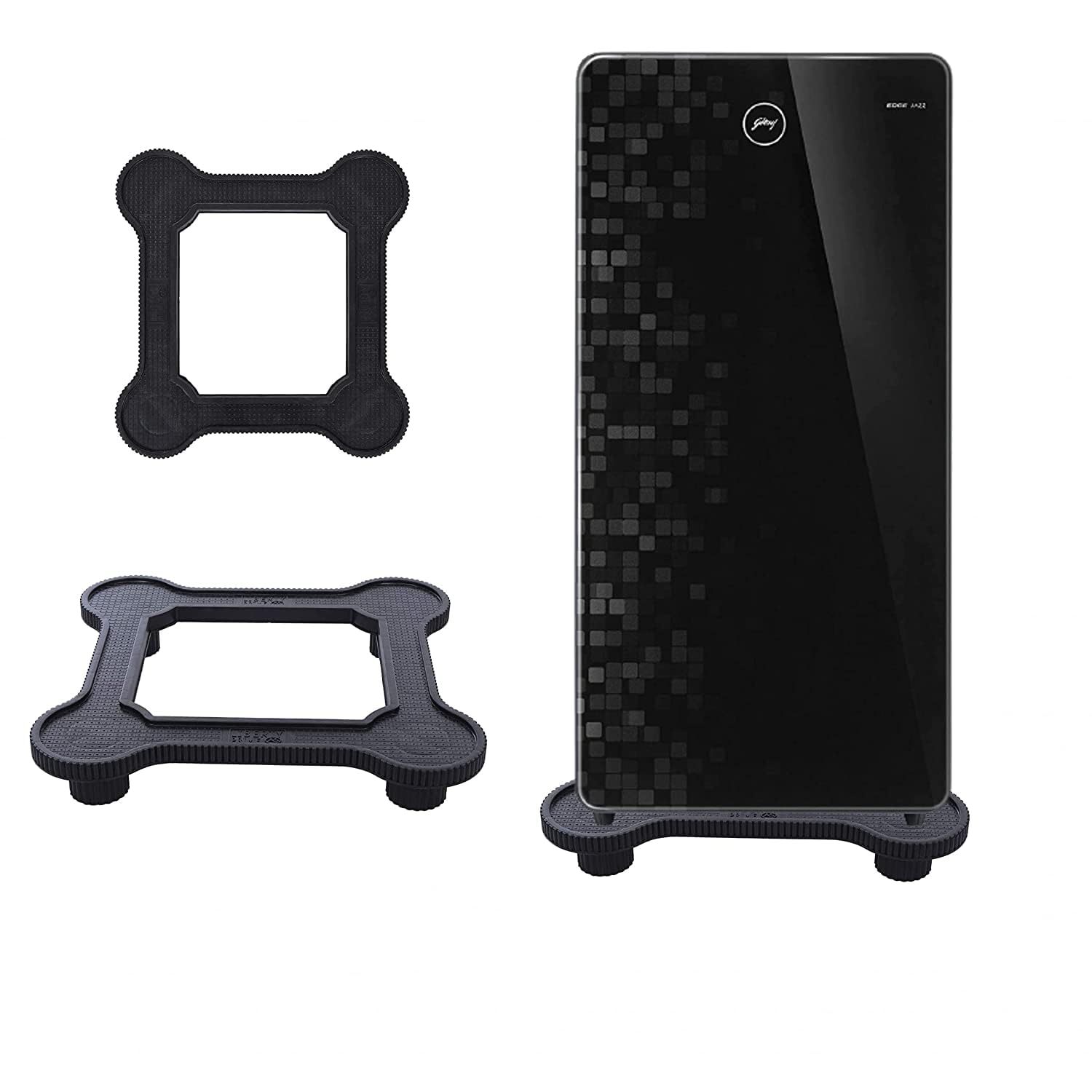 LIBERTY STANDS ? Heavy Duty Single Door Fridge Stand Suitable for All Brand Black