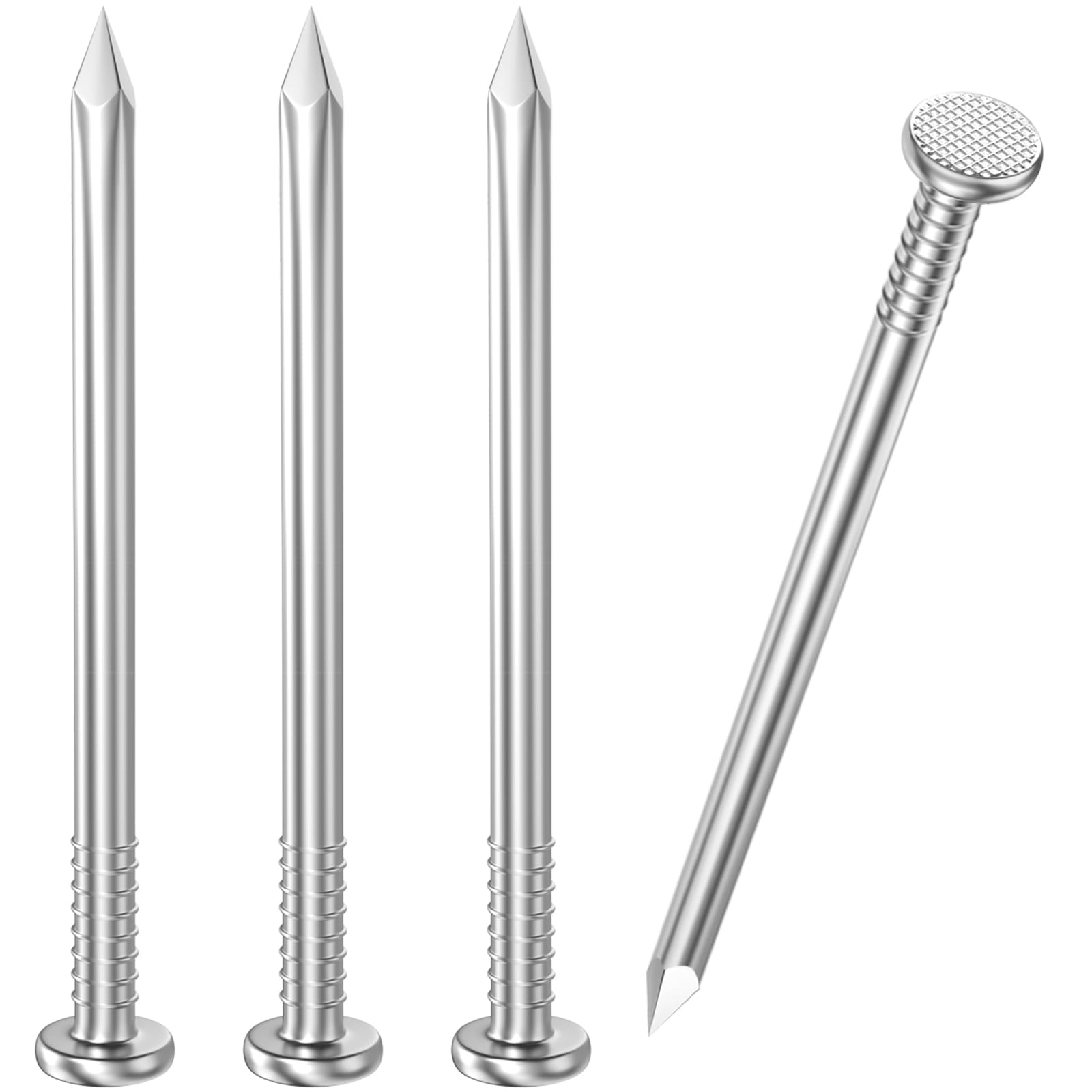 VGBUY 500PCS Stainless Steel Hardware Nails - 1-1/4 Inch Flat Head for Hanging Pictures, Walls, Wood - Small Finishing Nails