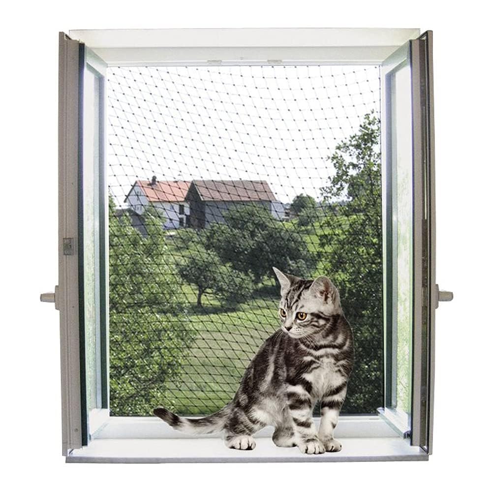 Red de protección para gatos 6 x 3 m, transparente