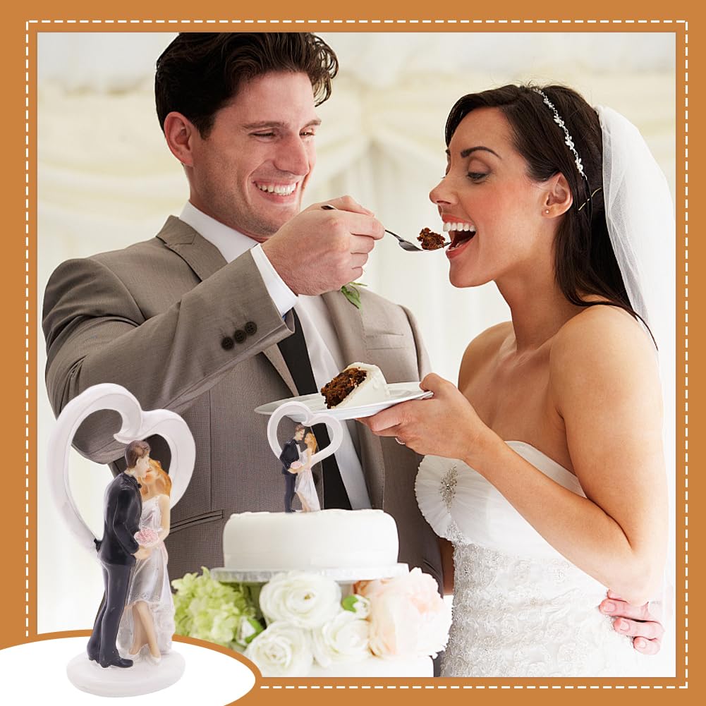 Wedding Couple Figurine, Cake Topper, Resin Couple Figurine, Cake Decoration Ornament for Anniversary Engagement, Home Decor - Image 4