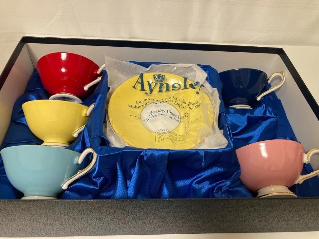 エインズレイ エリザベスローズ ブルー サンドイッチトレイ2枚セット