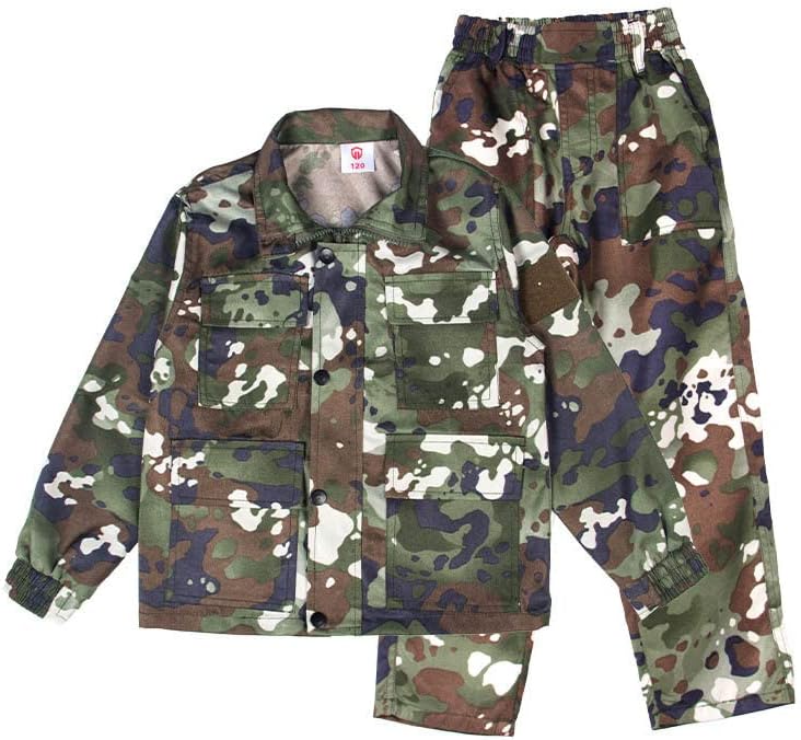 Outdoor Sports Airsoft Shooting Shirt Pants Set Battle Dress Uniform Tactical BDU Set Child Kid Combat Clothing