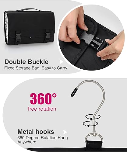 Miniatura 5 de Bolsa de viaje para secadora de pelo, compatible con Dyson Airwrap Styler, bolsa de almacenamiento portátil con aislamiento térmico, bolsa de