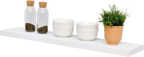 WELLAND Simons - Estantes flotantes de pared (36 pulgadas, blanco)