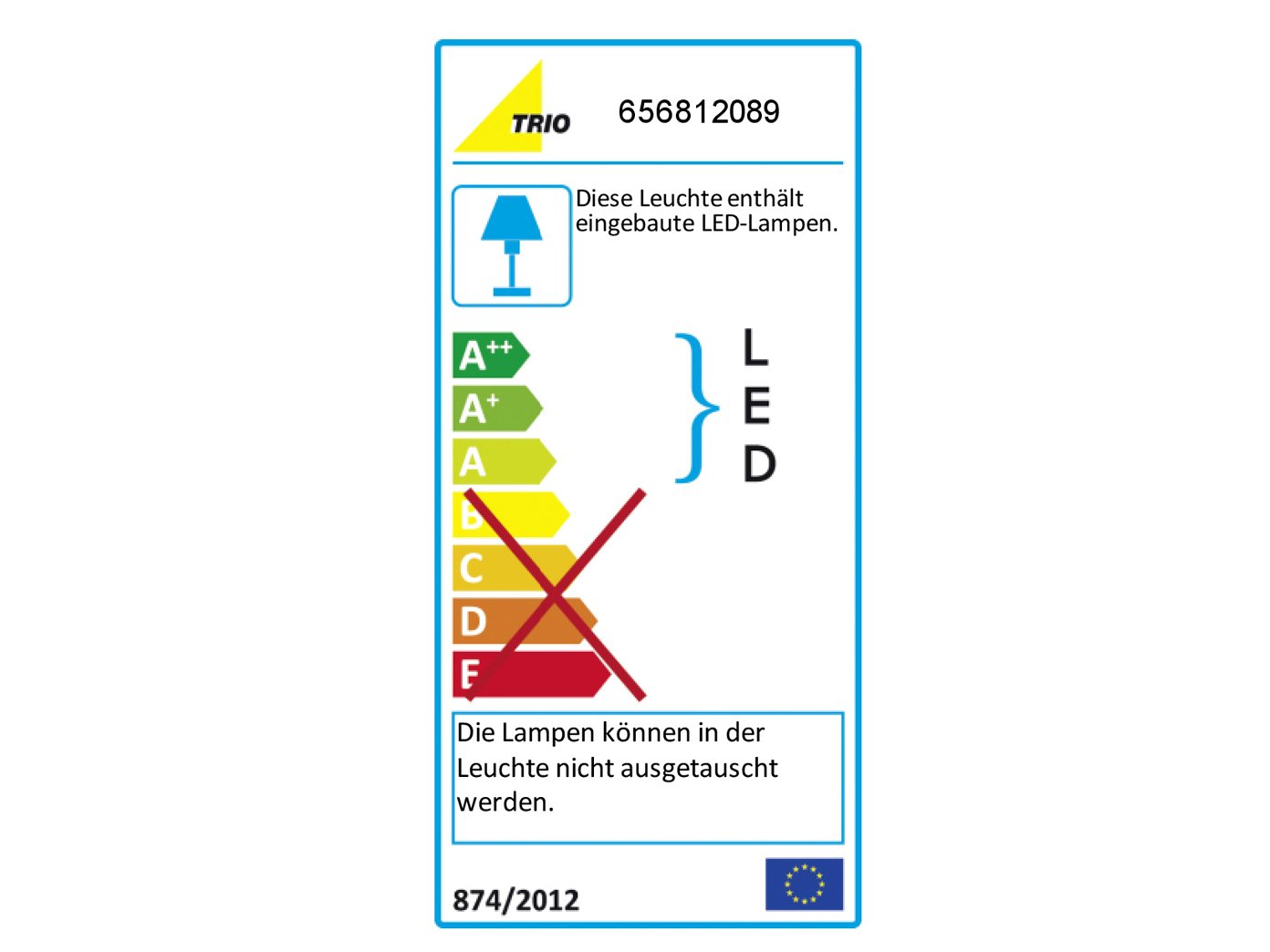 Trio Leuchten LED-Deckenleuchte Vancouver silberfarbig, Glas weiß satiniert 656812089