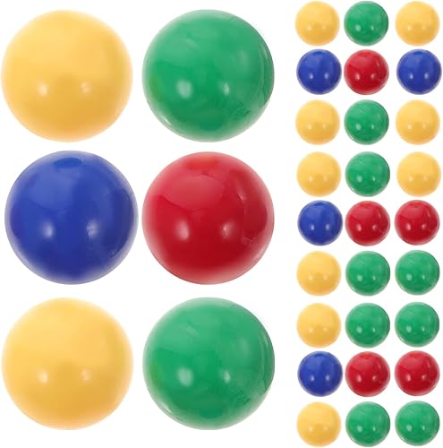 Juego de 48 bolas de canicas de damas chinas de repuesto para canicas, juego de canicas de 0.98 in (25 mm)