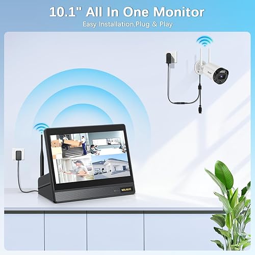 Miniatura 6 de Sistema de seguridad todo en uno sistema de cámara de seguridad inalámbrico para exteriores, sistemas de videovigilancia y cámaras de seguridad para