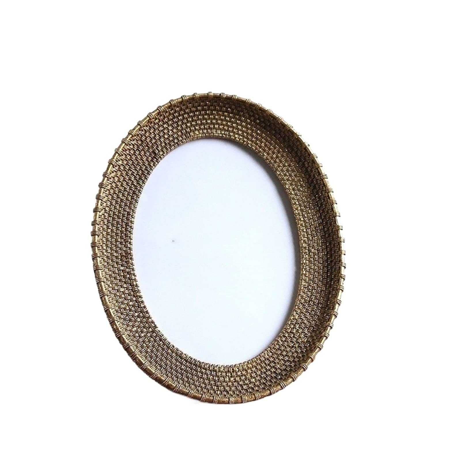 Rahmen for Heimdekoration, rundes Foto, moderner kreativer Bilderrahmen (Color : Gold, Size : B 7inch)